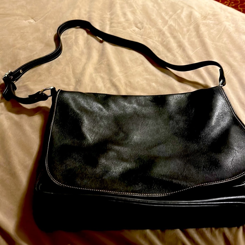 Vintage Coach Saddle Flap Messenger Bag
